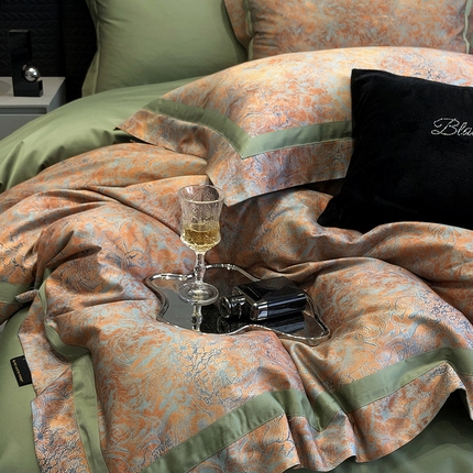 （总）2024新款高支数码印花四件套-梵叶