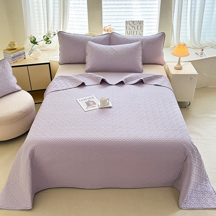 91家纺网 家纺一手货源 找家纺 （总）美达家纺  2025新品A类抗菌纯色双面全棉床盖-单床盖