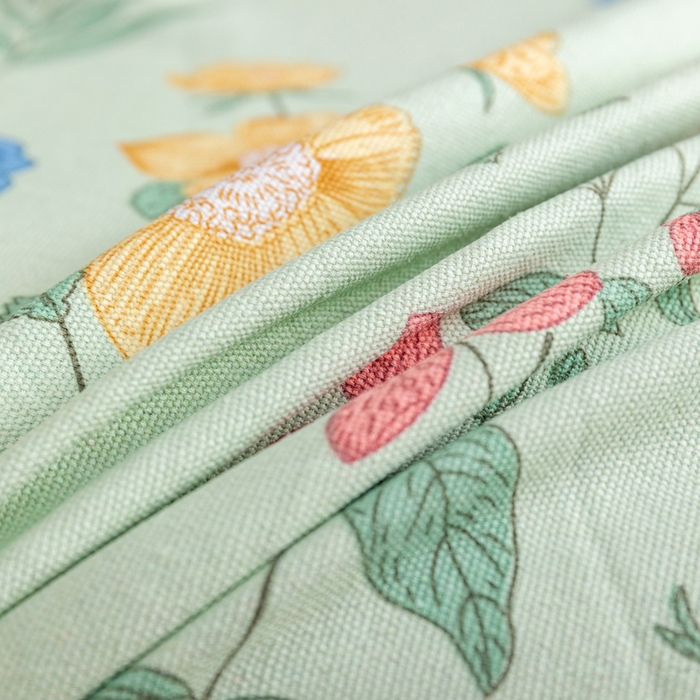 91家纺网 家纺一手货源 找家纺 2025新款老粗布卡通花卉床单系列-单床单 诗意花坊