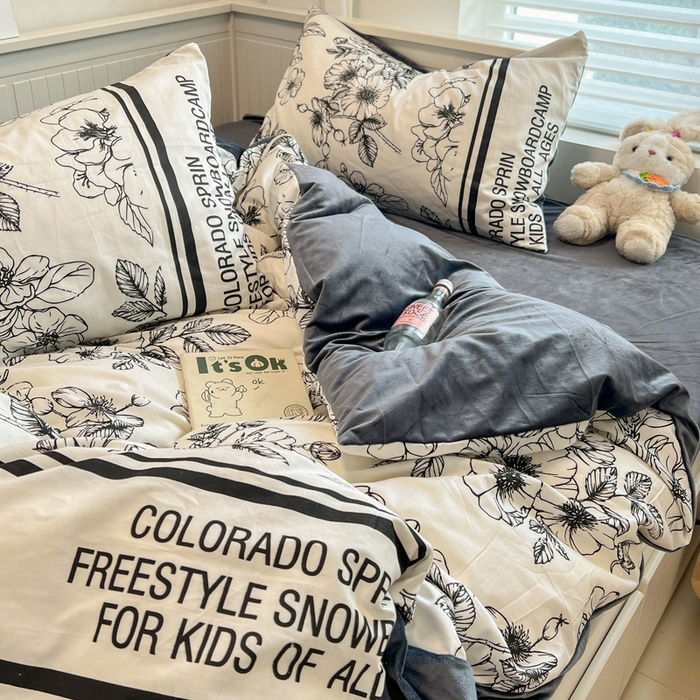 91家纺网 家纺一手货源 找家纺 盛馨家纺 2024秋冬棉加绒13372全棉宝宝绒牛奶绒床单床笠保暖绒四件套 野花之梦