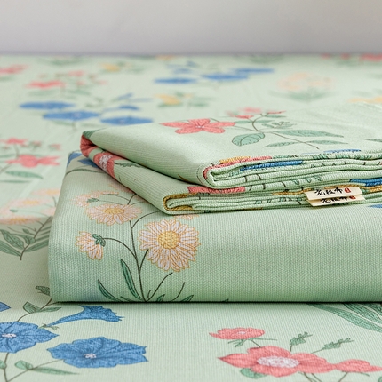 91家纺网 家纺一手货源 找家纺 （总）2025新款老粗布卡通花卉床单系列-单床单