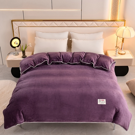 91家纺网 家纺一手货源 找家纺 （总）绒品荟家纺 2025新款加厚牛奶绒单被套金貂绒法莱绒冬季法兰绒高克重被罩