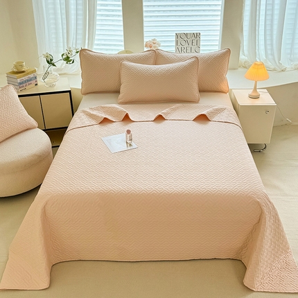 91家纺网 家纺一手货源 找家纺 （总）美达家纺  2025新品A类抗菌纯色双面全棉床盖-单床盖