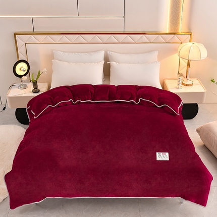 91家纺网 家纺一手货源 找家纺 （总）绒品荟家纺 2025新款加厚牛奶绒单被套金貂绒法莱绒冬季法兰绒高克重被罩