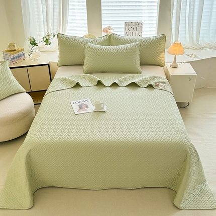 91家纺网 家纺一手货源 找家纺 （总）美达家纺  2025新品A类抗菌纯色双面全棉床盖-单床盖