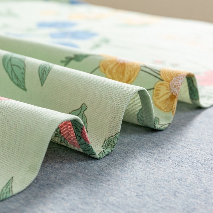 91家纺网 家纺一手货源 找家纺 2025新款老粗布卡通花卉床单系列-单床单 诗意花坊