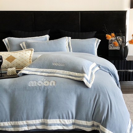 （总）瑞雪家居 2024新款牛奶绒宽边刺绣四件套-喜奈