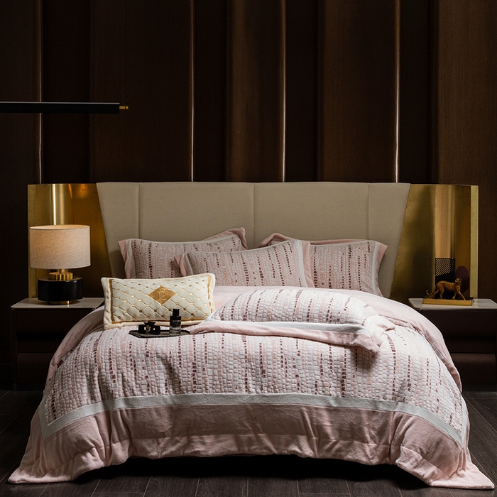 91家纺网 家纺一手货源 找家纺 （总）瑞雪家居 2025新款230g全消光牛奶绒四件套-慕禾