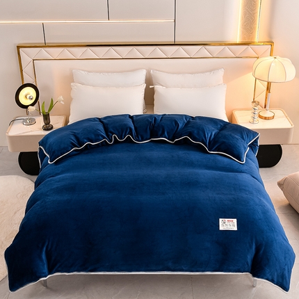 91家纺网 家纺一手货源 找家纺 （总）绒品荟家纺 2025新款加厚牛奶绒单被套金貂绒法莱绒冬季法兰绒高克重被罩