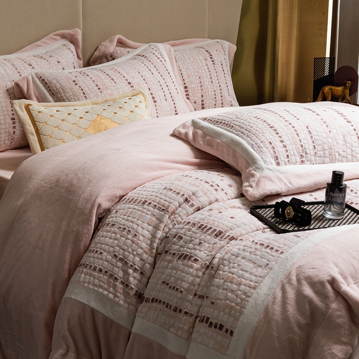 91家纺网 家纺一手货源 找家纺 （总）瑞雪家居 2025新款230g全消光牛奶绒四件套-慕禾