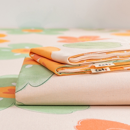 91家纺网 家纺一手货源 找家纺 （总）2025新款老粗布卡通花卉床单系列-单床单