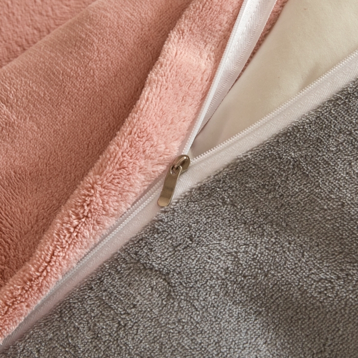 91家纺网 家纺一手货源 找家纺 澳梵家居 2024新款牛奶绒素色双拼四件套--【暖茶系列】 暖茶-豆沙