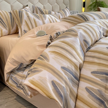 91家纺网 家纺一手货源 找家纺 （总）2024新款A类母婴级棉天丝磨毛四件套风格一