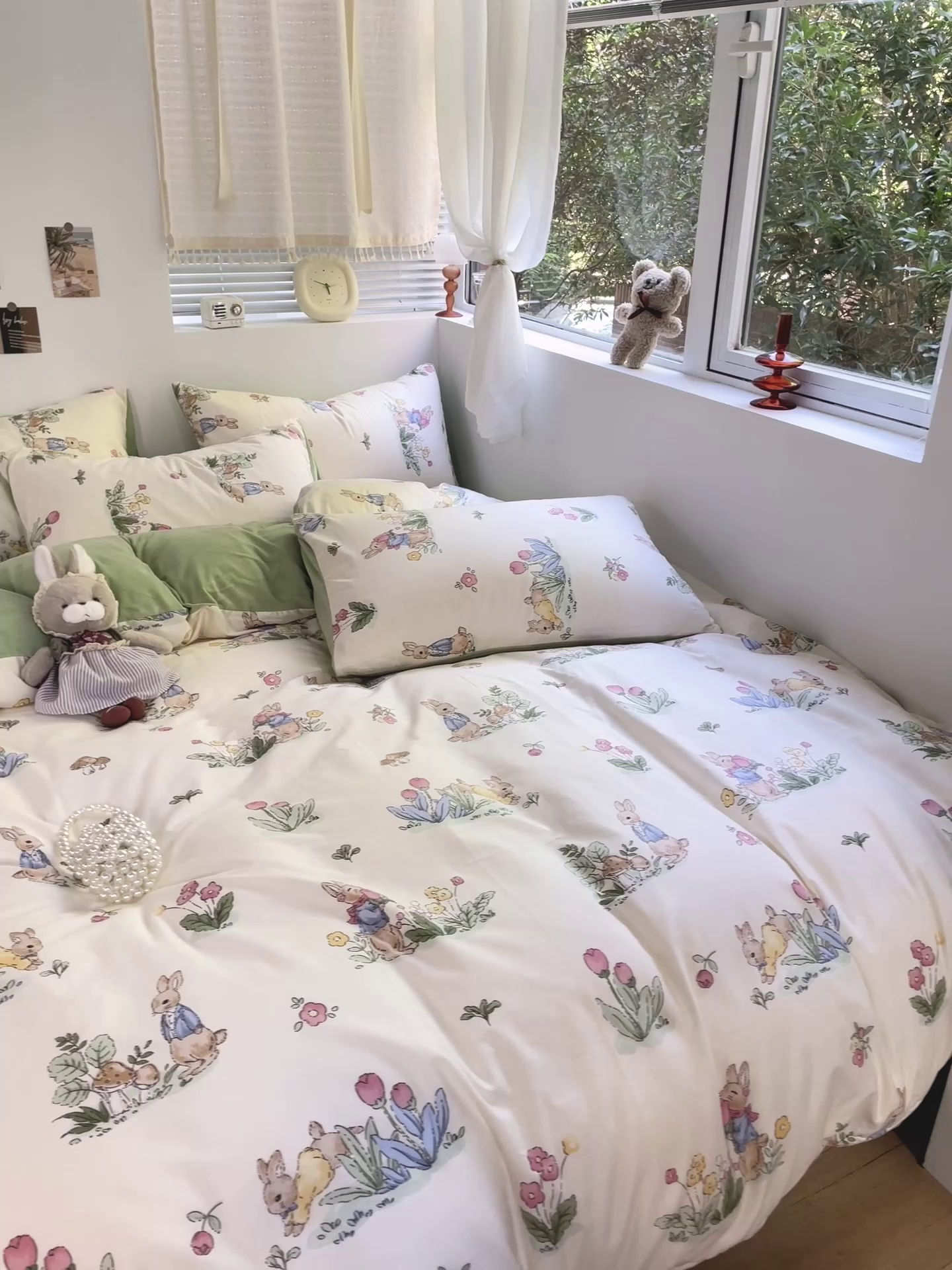 91家纺网 家纺一手货源 找家纺 盛馨家纺 2024秋冬棉加绒13372全棉宝宝绒牛奶绒床单床笠保暖绒四件套 兔野仙踪