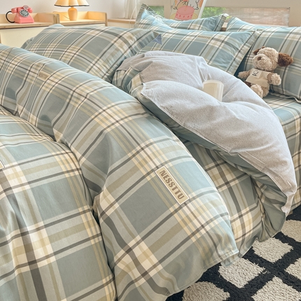 91家纺网 家纺一手货源 找家纺 （总）铭成家纺 2024新款新疆棉喷气印花小清新系列单被套