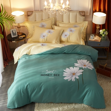 91家纺网 家纺一手货源 找家纺 （总）金纱玉纺家纺 2024新款全棉大版印花13372四件套