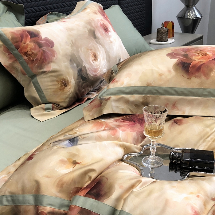 91家纺网 家纺一手货源 找家纺 （总）2024新款高支数码印花四件套