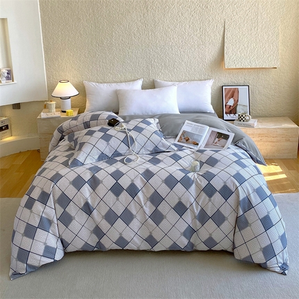 91家纺网 家纺一手货源 找家纺 （总）2024新款AB版.生态磨毛印花系列单被套