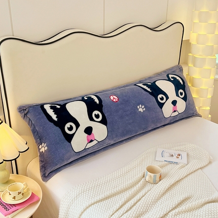 91家纺网 家纺一手货源 找家纺 （总）圣比熊 2025新款冬季法莱绒枕套牛奶绒1.5m枕头套双人珊瑚绒枕芯套