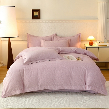 91家纺网 家纺一手货源 找家纺 （总）磨毛世家家纺 2025四件套纯色系列