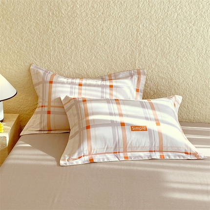 91家纺网 家纺一手货源 找家纺 2024新款AB版.生态磨毛印花单枕套 雅致