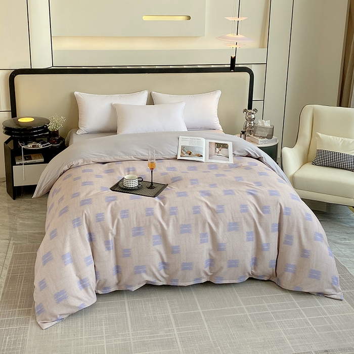 91家纺网 家纺一手货源 找家纺 梧桐树 2025新款加厚磨毛单被套 清欢