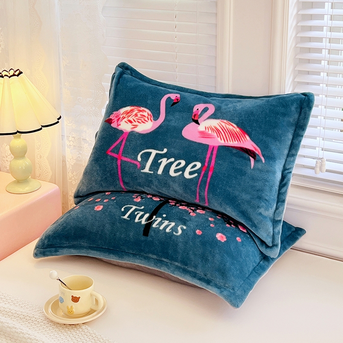 91家纺网 家纺一手货源 找家纺 梦舒羽 2025新款冬季法莱绒枕套牛奶绒枕头套单人宿舍珊瑚绒枕芯套 玫瑰恋人