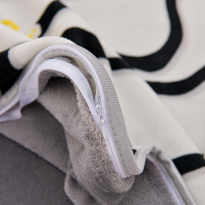 91家纺网 家纺一手货源 找家纺 红宝利 2024新款亲肤牛奶绒印花四件套 简约生活