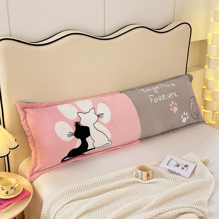 91家纺网 家纺一手货源 找家纺 （总）梦舒羽 2025新款冬季法莱绒枕套牛奶绒1.5m枕头套双人珊瑚绒枕芯套