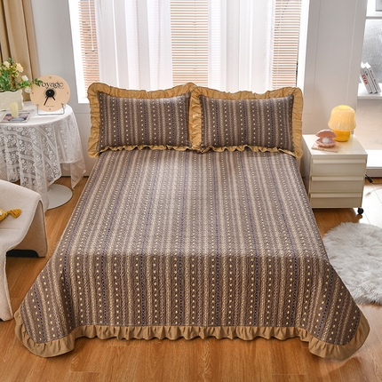 91家纺网 家纺一手货源 找家纺 （总）2025新款韩系全棉花边款单床盖