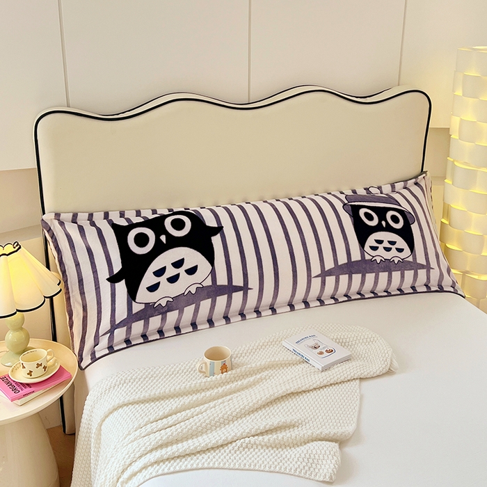 91家纺网 家纺一手货源 找家纺 梦舒羽 2025新款冬季法莱绒枕套牛奶绒1.5m枕头套双人珊瑚绒枕芯套 甜蜜的爱