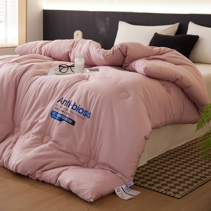 91家纺网 家纺一手货源 找家纺 莱福仕 2024新款A类控温抑菌被被子被芯 美豆沙