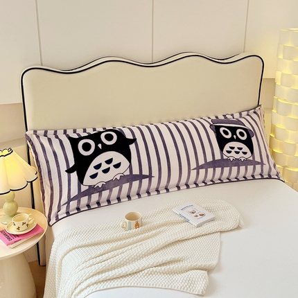 91家纺网 家纺一手货源 找家纺 （总）圣比熊 2025新款冬季法莱绒枕套牛奶绒1.5m枕头套双人珊瑚绒枕芯套