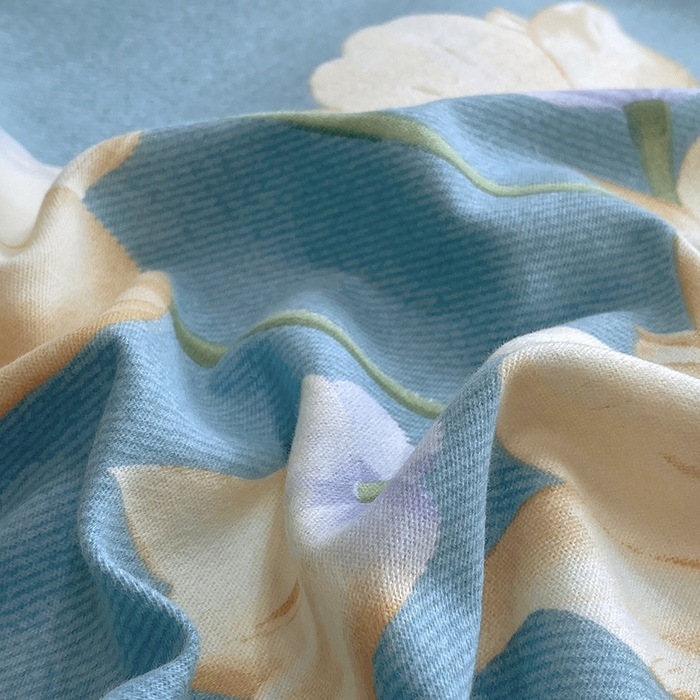 91家纺网 家纺一手货源 找家纺 梧桐树 2025新款加厚磨毛单被套 秋月私语