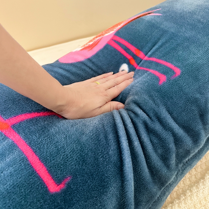 91家纺网 家纺一手货源 找家纺 梦舒羽 2025新款冬季法莱绒枕套牛奶绒1.5m枕头套双人珊瑚绒枕芯套 玫瑰恋人