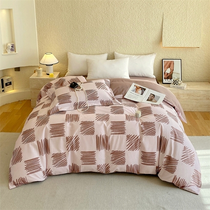 91家纺网 家纺一手货源 找家纺 （总）2024新款AB版.生态磨毛印花系列单被套