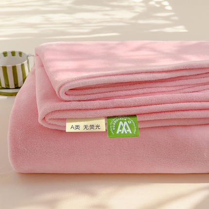 2024新款高克重牛奶绒单床笠系列 玉粉床笠