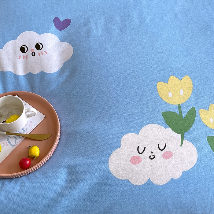 91家纺网 家纺一手货源 找家纺 梧桐树 2025新款加厚磨毛单被套 趣萌