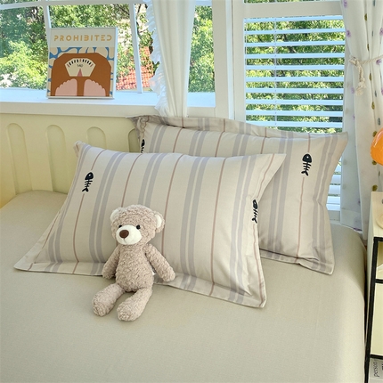 91家纺网 家纺一手货源 找家纺 （总）2024新款AB版.生态磨毛印花单枕套