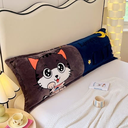 91家纺网 家纺一手货源 找家纺 （总）梦舒羽 2025新款冬季法莱绒枕套牛奶绒1.5m枕头套双人珊瑚绒枕芯套