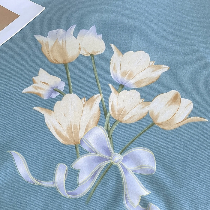 91家纺网 家纺一手货源 找家纺 梧桐树 2025新款加厚磨毛单被套 秋月私语