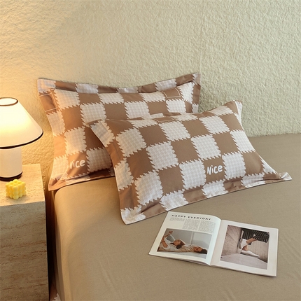 91家纺网 家纺一手货源 找家纺 （总）2024新款AB版.生态磨毛印花单枕套