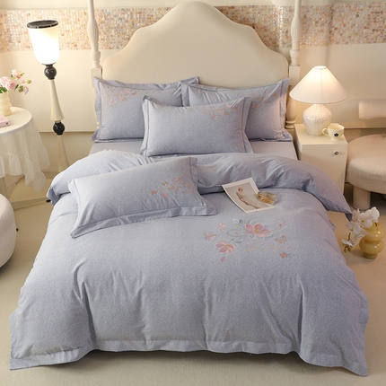 91家纺网 家纺一手货源 找家纺 （总）磨毛世家家纺 2025绣花四件套系列