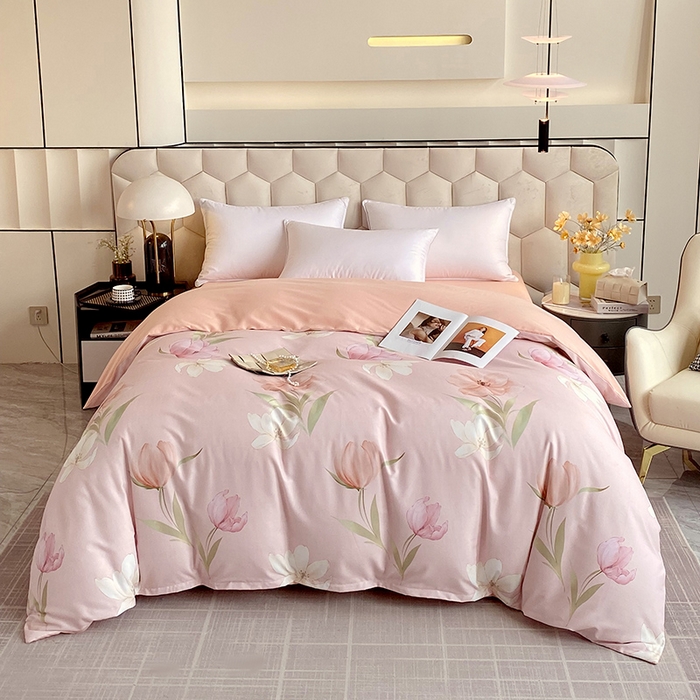 91家纺网 家纺一手货源 找家纺 梧桐树 2025新款加厚磨毛单被套 宛如初见