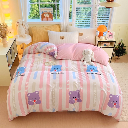 91家纺网 家纺一手货源 找家纺 （总）2024新款AB版.生态磨毛印花系列单被套