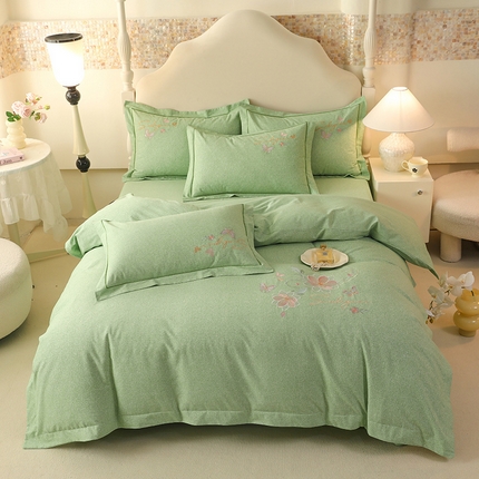 91家纺网 家纺一手货源 找家纺 （总）磨毛世家家纺 2025绣花四件套系列