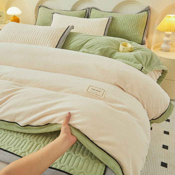 91家纺网 家纺一手货源 找家纺 （总）爱思凯家纺 2025新款千寻-新棉绒被套系列