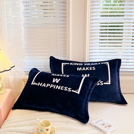 91家纺网 家纺一手货源 找家纺 （总）梦舒羽 2025新款冬季法莱绒枕套牛奶绒枕头套单人宿舍珊瑚绒枕芯套