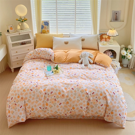 91家纺网 家纺一手货源 找家纺 （总）2024新款AB版.生态磨毛印花系列单被套