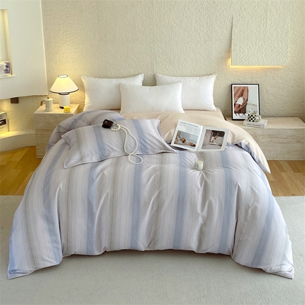 91家纺网 家纺一手货源 找家纺 （总）2024新款AB版.生态磨毛印花系列单被套